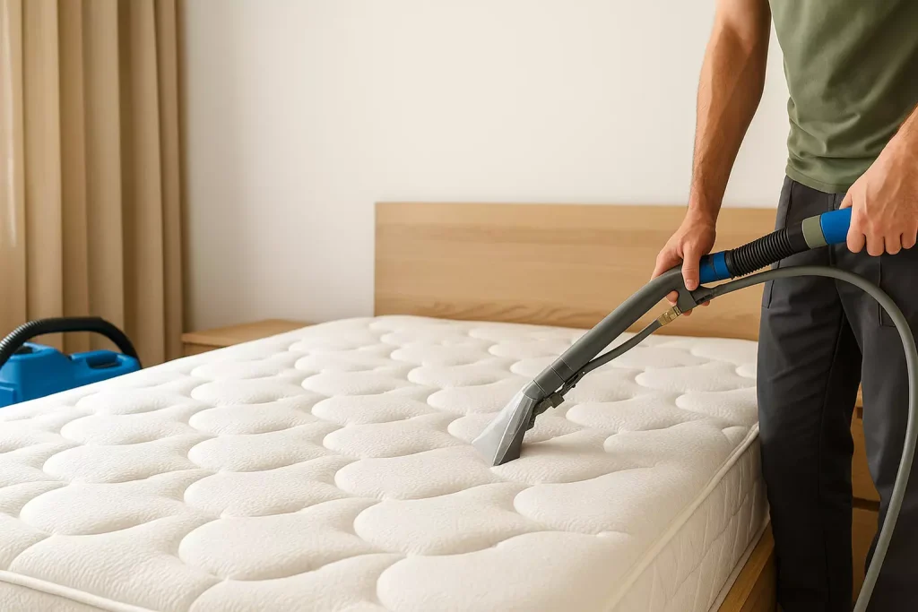 Higienização profissional de colchão